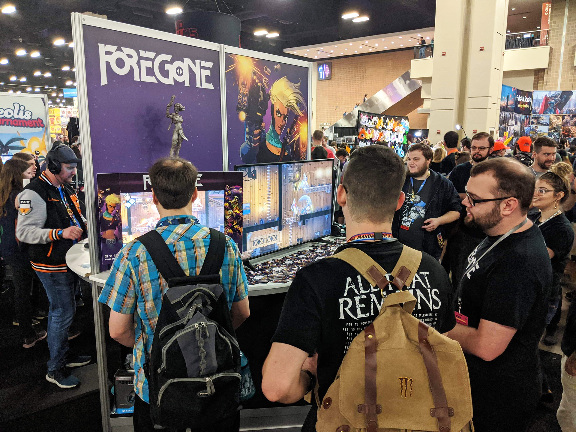 A Crowd at the Foregone PAX South Booth