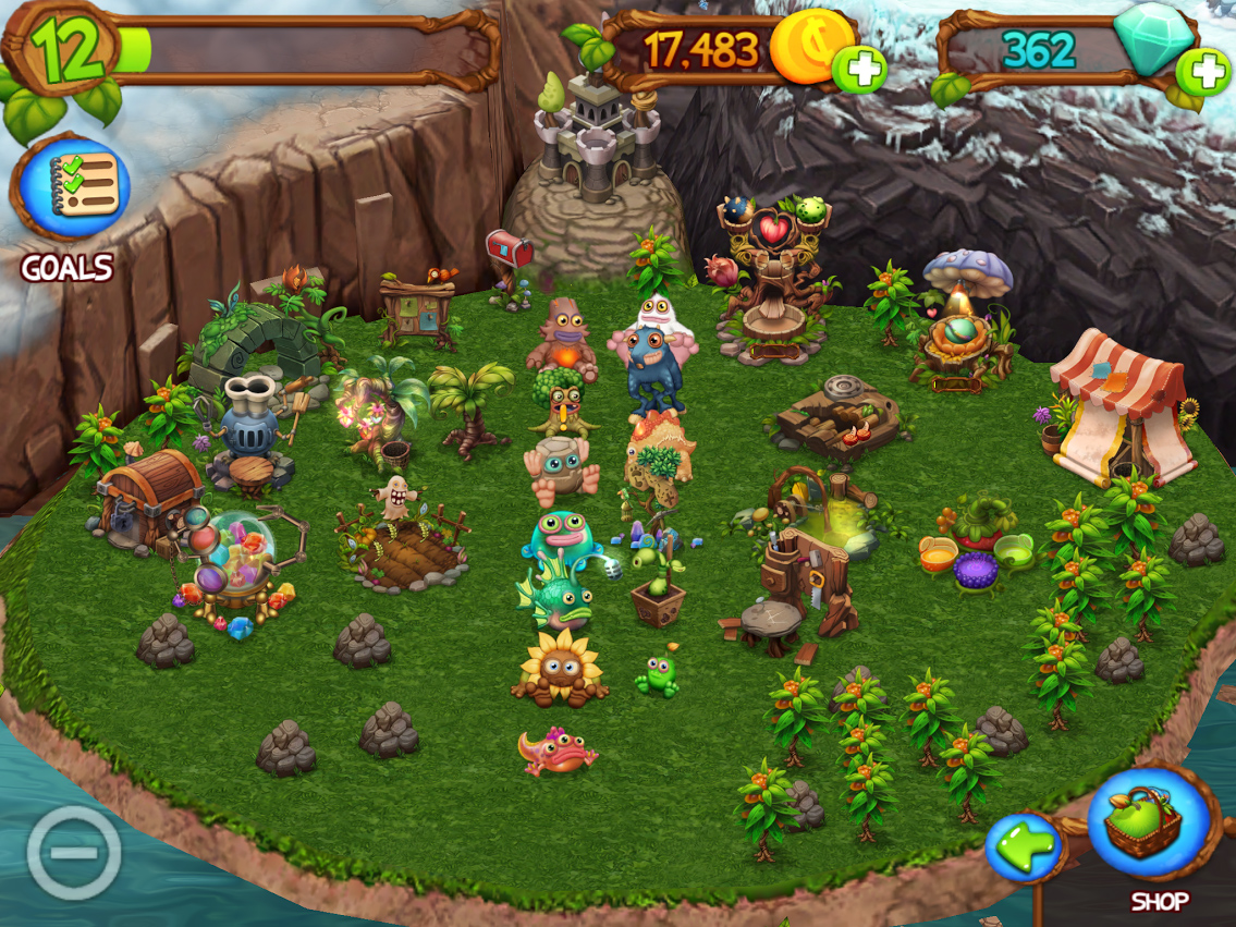 Monsters on the Continent in My Singing Monsters: Dawn of Fire