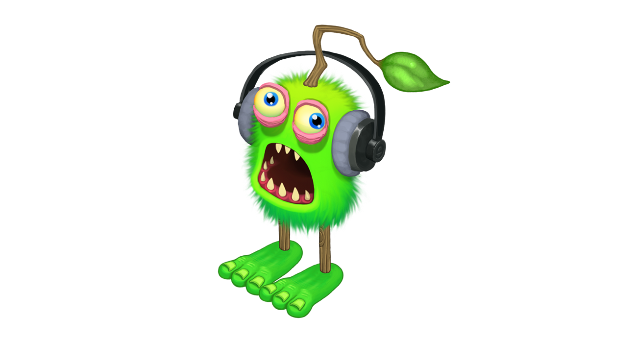 Furcorn Wearing Headphones