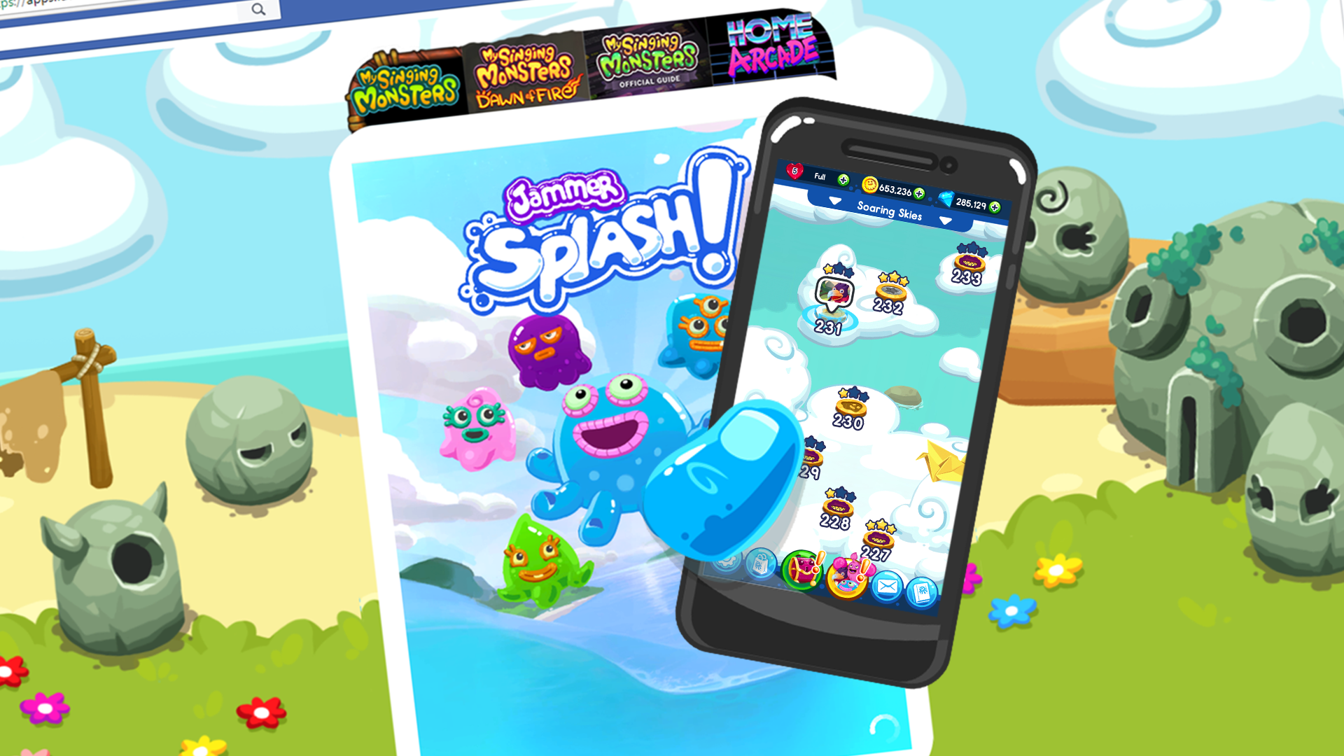 Play Jammer Splash! Anywhere